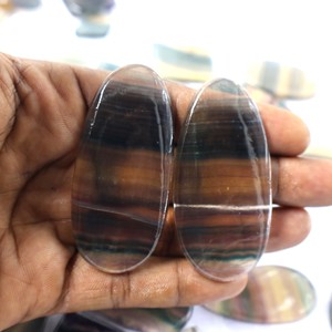Lot en vrac de multi-fluorite naturelle faite à la main, tailles de formes mixtes pour la fabrication de bijoux, pierres précieuses en vrac, cabine en vrac, fournisseur de Jaipur, 2024 - Product Image 4