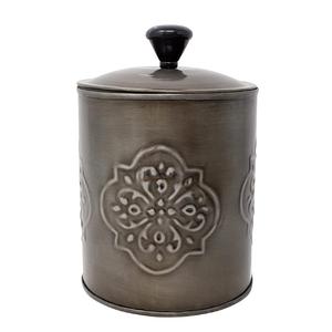 Ensemble de quatre bidons en métal blanc de qualité supérieure conteneur fait à la main forme personnalisée en gros bidon en métal de luxe - Product Image 5