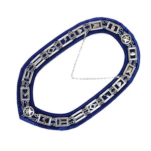 Elegant Custom Embroidered Sew-On Chain <b>Collar</b> Premium Material Durable Finish Comfortable Fit Design Formal Accessory Uniform - Product Image 1