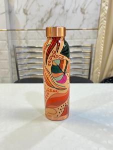 Best Selling 2L Unisex Copper <b>Water</b> <b>Bottle</b> High Quality Handmade Hammered <b>Metal</b> Direct India Camping Party Decorative Purpose - Product Image 6