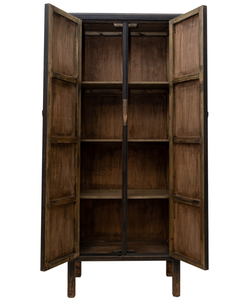 خزانة خزانة تخزين خشبية طويلة عتيقة صينية - Product Image 2