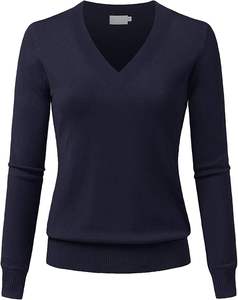 Pull en laine respirant décontracté tendance hiver 2025 pour femmes, col rond européen, coupe ajustée, tricot plat de haute qualité - Product Image 1