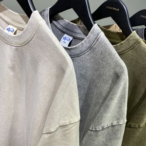 Custom Men Vintage Oversized <b>Tshirt</b> Heavyweight 100% Cotton Oversized Vintage T-shirt for men - Product Image 2