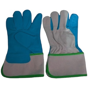Guantes de Trabajo de Cuero Vacuno de Primera Calidad, Certificados CE, Resistentes al Calor, con Puño Reforzado de Goma, Duraderos para Seguridad Laboral - Product Image 3