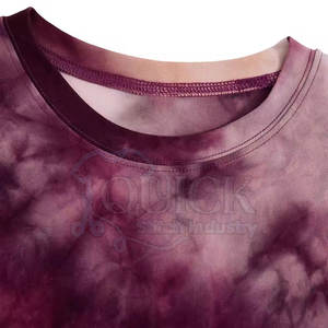 Verano uso al aire libre mujer sólido Casual camiseta ecológica transpirable secado rápido alta calidad poliéster/tela de algodón - Product Image 3