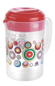เหยือกน้ำพลาสติกมีหูจับและฝาปิด - Product Image 3