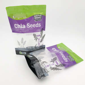 Bolsa de Pie Brillante con Abertura de Cierre, Cremallera y Ventana para Alimentos Secos - Material Laminado Resistente, Directo de Fábrica en Vietnam - Product Image 3