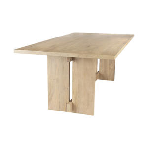 Mobilier d'intérieur nordique de luxe moderne table de salle à manger en bois grande table à manger en bois massif - Product Image 4