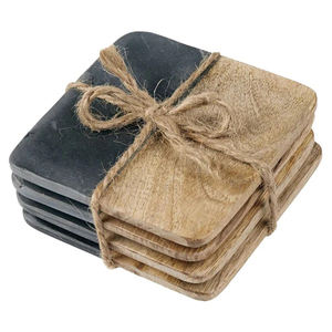 Posavasos de corcho de madera MDF para restaurantes, taza de fondo de bebida personalizada, a la moda, para hoteles y hogar - Product Image 4