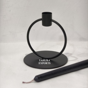 Candelabro de Alambre Hecho a Mano en Tamaño Pequeño con Detalles Artísticos, Ideal para Exhibir una Sola Vela con Estilo - Product Image 2