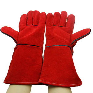 Gants de travail en gros Gants de sécurité en cuir Gants de soudage en cuir de vache fendu pour l'industrie - Product Image 3