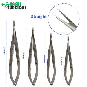 ชุดเครื่องมือผ่าตัด 4 ชิ้น แบบโค้ง ทำจากสแตนเลส ประกอบด้วย ที่จับเข็มแบบใช้มือ คีม และกรรไกร พร้อมตัวล็อค - Product Image 2