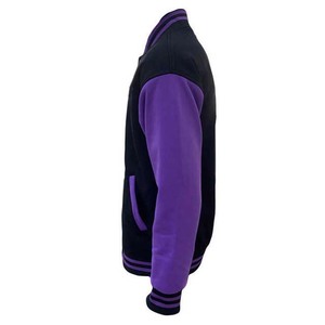 Chaqueta Bomber de Lana con Letras Bordadas de Béisbol Universitario para Hombre, Estilo Hip Hop - Product Image 3