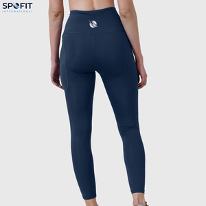 Leggings de yoga pour femmes les plus vendus, nouveau style 2025, prix bas, couleur unie, taille sans couture, séchage rapide, été, service OEM - Product Image 6
