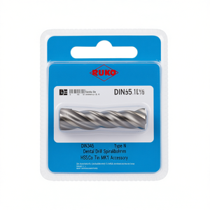 ดอกสว่านทันตกรรม DIN345 แบบ N Spiralbohrer ขนาดเส้นผ่านศูนย์กลาง 10.5 มม. HSS-Co TiN MK1 อุปกรณ์เสริม - Product Image 2