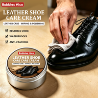 Crème de Nettoyage et Cire pour Chaussures en Cuir Personnalisées en Gros – Nourrit, Restaure la Brillance, Imperméabilise et Anti-Fissures pour Tous Types de Chaussures – Kit d'Entretien