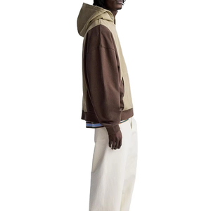 OEM Clothing Manufacturers Custom Heavyweight Cotton Color Block <b>Hoodie</b> Men High Quality Oversized Pullover baggy <b>Hoodie</b> for Men - Product Image 3