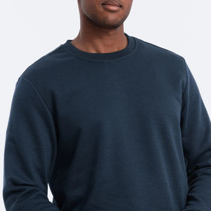 OEM/ODM hecho a medida 100% algodón 350 GSM sudadera de alta calidad de gran tamaño Boxy Fit Basics cuello redondo sudaderas con capucha y sudadera - Product Image 2