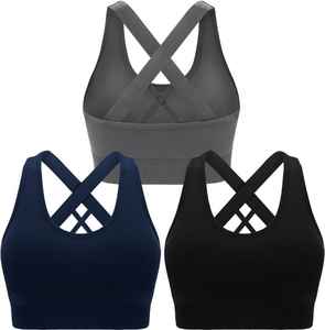 Soutien-gorge de sport pour femmes avec fermeture éclair sur le devant Séchage rapide Léger Facile à réaliser Athlétique Gym Jogging Running Training Women Bras - Product Image 2