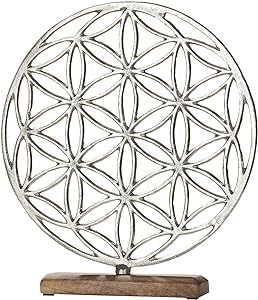 Sculpture Hokuta avec base Décoration de chambre pour salon Décoration de table en bois naturel et métal noir - Product Image 4