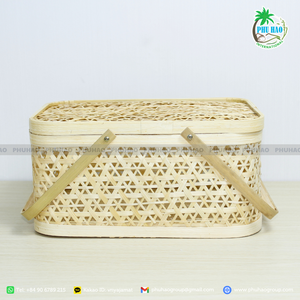 VENTA CALIENTE Exportación de Vietnam Celebre cuidadosamente con cestas de regalo de bambú personalizables - Product Image 2