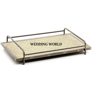 Gold Finished <b>Metal</b> Chocolate Tray Customized Size Designer Chocolate Platter Customized Size New Chocolate Tray - Product Image 5