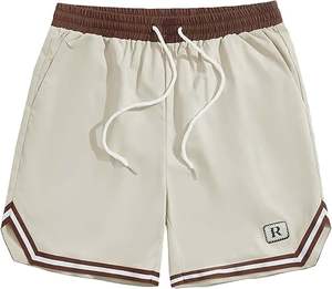 Pantalones Cortos Deportivos Elásticos y Cómodos para Hombre, con Cordón, para Gimnasio, Verano, Estilo Urbano, con Estampado Decorativo - Product Image 6