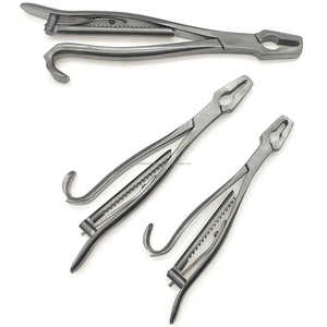 WORLD PRECISION SURGICAL Manual Mini Bone Plate Holding Forceps Orthopedic Surgical Instrument Stainless Steel Ratchet <b>Lock</b> - Product Image 1