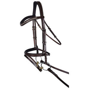 บังเหียนพรีเมี่ยมแฟลชพร้อมสายคาดเอวคริสตัลทำด้วยมือบังเหียนหนังม้าอังกฤษสำหรับการควบคุมอย่างสง่างาม - Product Image 1