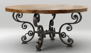 Une table basse à base de métal avec un plateau en bois massif combine le meilleur des deux mondes table basse à structure métallique - Product Image 3