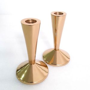 Creative Gold Plating <b>Brass</b> in Metal Art <b>Candlestick</b> Holder Innovative Home Decoration for Home Decoration Candle Stand - Product Image 2