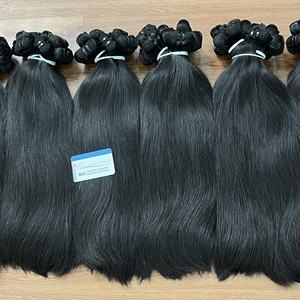 Listo para enviar Extensiones de cabello vietnamita crudo sin procesar Paquetes de cabello virgen ondulado recto sedoso Tipo de cabello humano crudo - Product Image 2