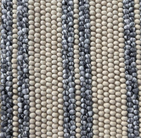 Tapis rectangulaire en feutre de laine 100% fait main |   Tapis décoratif abstrait moderne pour chambre d'enfant et salon |   PET écologique à poils épais