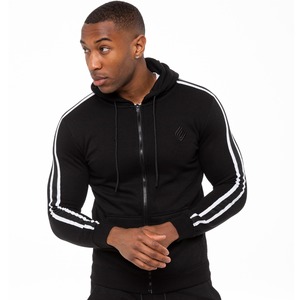 Custom Tracksuit High Quality <b>zip</b> up hoodie with <b>side</b> stripe and jogger <b>trouser</b> Sweatsuit Heavyweight men Tracksuits Tracksuits - Product Image 5