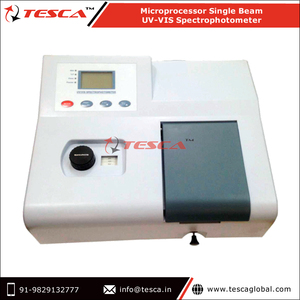 Microprocesseur de gamme de longueurs d'onde 195nm - 1020nm spectropotomètre UV-VIS à faisceau unique d'un fabricant indien - Product Image 2