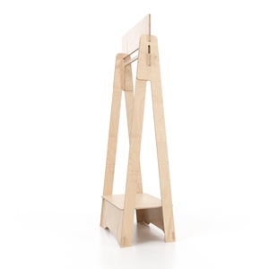 Italian eco friendly prodotti 2024 in legno sottile guardaroba appeso organizer storage custom stand per negozio - Product Image 3