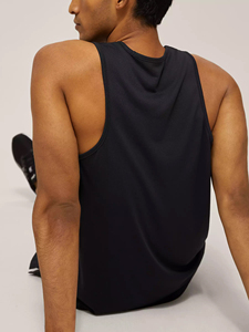 Camiseta sin mangas transpirable para entrenamiento con logotipo personalizado para hombre, Chaleco de punto de talla grande con larguero impreso, ropa de entrenamiento - Product Image 4