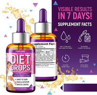Formule personnalisée de gouttes de liposuccion pour la suppression de l'appétit, multivitamines pour le drainage, huile de gingembre liquide