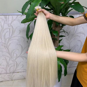 2025 vente chaude de haute qualité 100% extensions de cheveux vierges vietnamiennes en vrac 60cm cheveux humains droits naturels blonds - Product Image 1