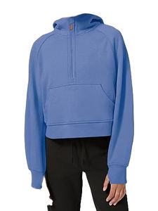 2025 sweat à capuche doublé en satin uni unisexe de haute qualité avec capuche en soie Double couche Logo vierge personnalisé vêtements en gros en gros - Product Image 2