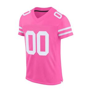 Camisetas de fanáticos del fútbol americano fabricadas directamente, hechas a medida profesionales con mangas cortas, nuevo estilo, estampado de logotipo, talla XL - Product Image 1