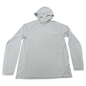 Sweat à capuche à manches longues personnalisé, chemise de pêche, gris clair, unisexe, respirant, séchage rapide, UPF 50, imprimé par sublimation, performance en plein air - Product Image 6