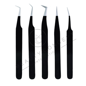 Pinzas para Pestañas y Volumen, Herramienta de Belleza de Precisión Reutilizable para Extensión de Pestañas Profesional y Aplicación de Maquillaje - Product Image 4