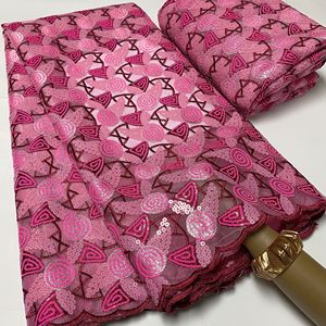 OK6083 Màu Xanh Lá Cây Mới Nhất 2022 Phi Đôi Lưới Ren Chuỗi Vải Chất Lượng Cao - Product Image 3