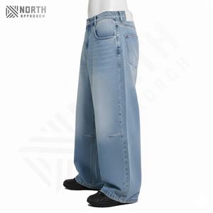 Pantalon en jean unisexe d'hiver de qualité supérieure, tendance hip-hop, jean baggy pour homme, fabriqué au Pakistan - Product Image 4