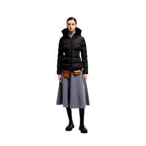 Veste matelassée élégante imperméable et respirante pour femme avec fourrure de mouton pour la saison hivernale - Product Image 4