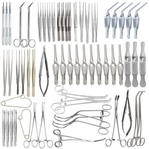 Ensemble de 62 instruments chirurgicaux vasculaires majeurs en acier inoxydable, instruments chirurgicaux manuels certifiés CE, kit hospitalier fabriqué par ZUOL. - Product Image 1