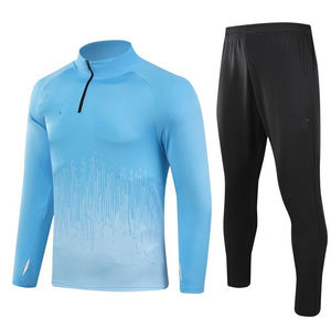 Chándal deportivo personalizado para hombre ODM/OEM 100% algodón absorbente ajustado gimnasio ropa deportiva al por mayor chándal de fútbol en blanco para - Product Image 2