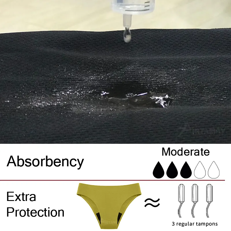 Airtamay กางเกงในบิกินี่ว่ายน้ำ4ชั้น culotte สำหรับผู้ชายกางเกงในประจำเดือน