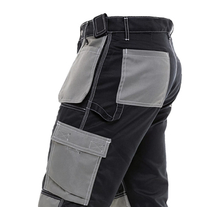 Pantalones de trabajo de cintura media ligeros Unisex personalizados varios colores al aire libre Casual impermeable Cargo bolsillos laterales ropa de seguridad pesada - Product Image 4